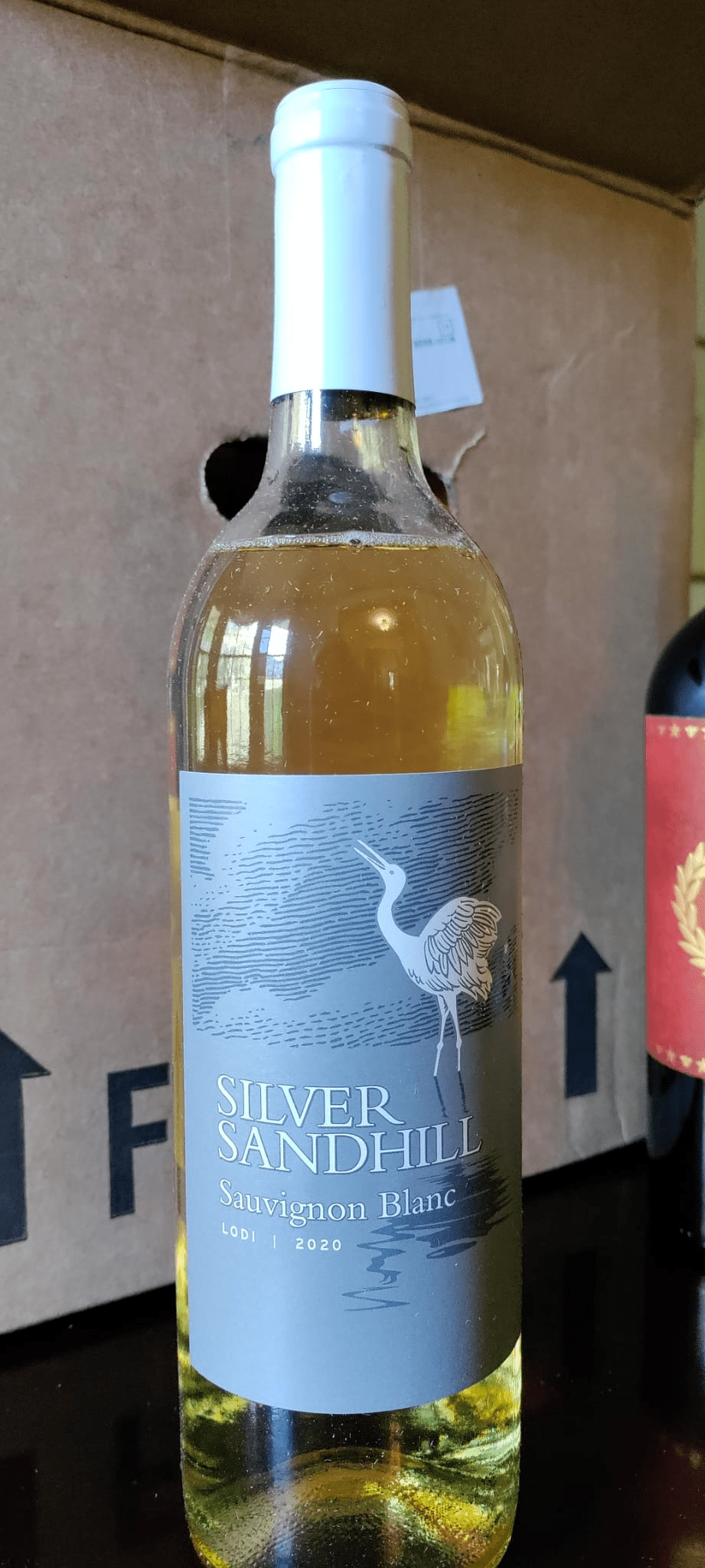 Bottle of Silver Sandhill, Sauvignon Blanc.