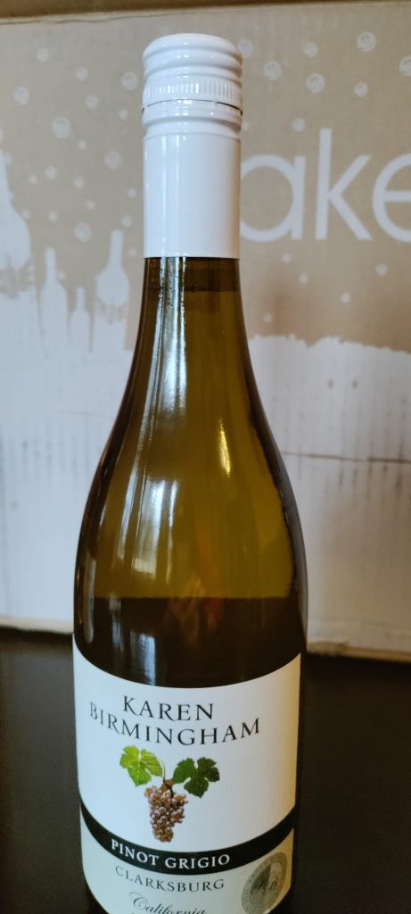 Karen Birmingham wine bottle.